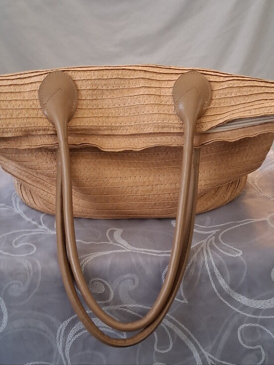 Hoxis Handbags - Hoxis Beige Summer Beach Woven Handbag